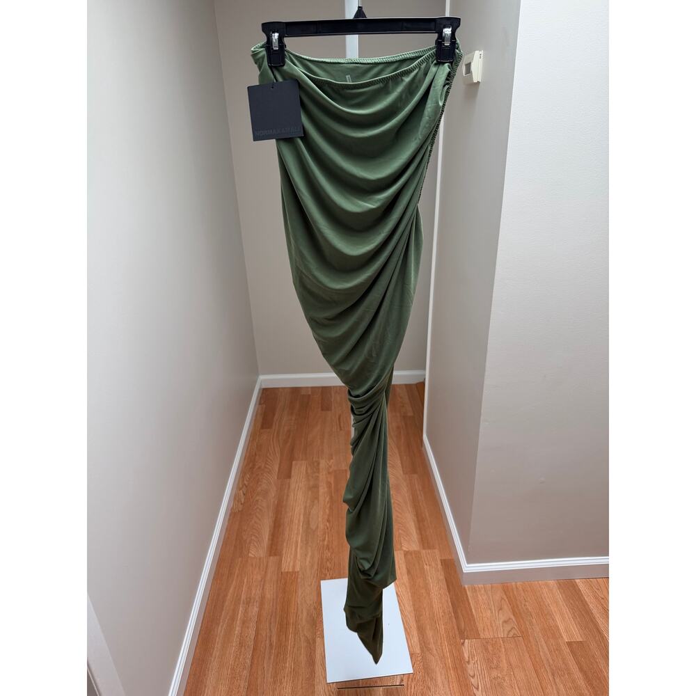 NEW Norma Kamali Diana Gown Celadon Green Size Small - Picture 6 of 7